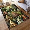Christmas Trees and Ornaments Carpet, Festive Holiday Decorative Rug Suitable for use as an anti-slip for living room bedroom sofas