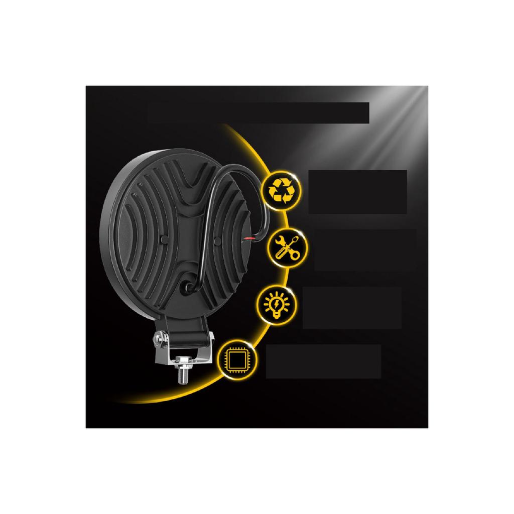 Внедорожное дневное время и противотуманная фара проектора Drl желто-белая круглая 4-дюймовая автоматическая рабочая лампа