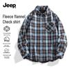 JEEP Men's Thermal Flannel Plaid Long Sleeve Shirt