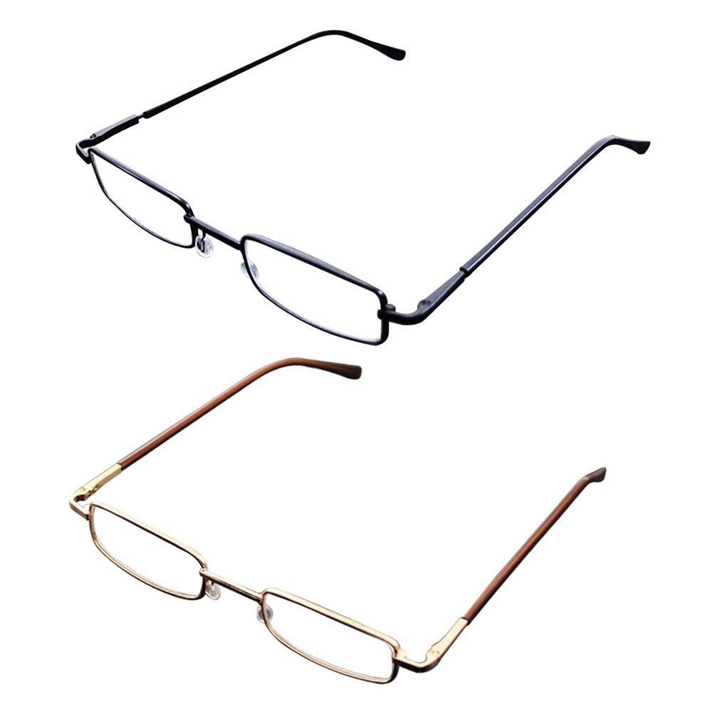 Elegant Eye Protection Reading Glasses Ultralight Metal Square Eyeglasses Presbyopic Eyewear For Men Women
