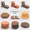 Основание из цельного дерева для демонстрации чайников, полка для хранения, подставка под чашку, теплоизоляционная подставка