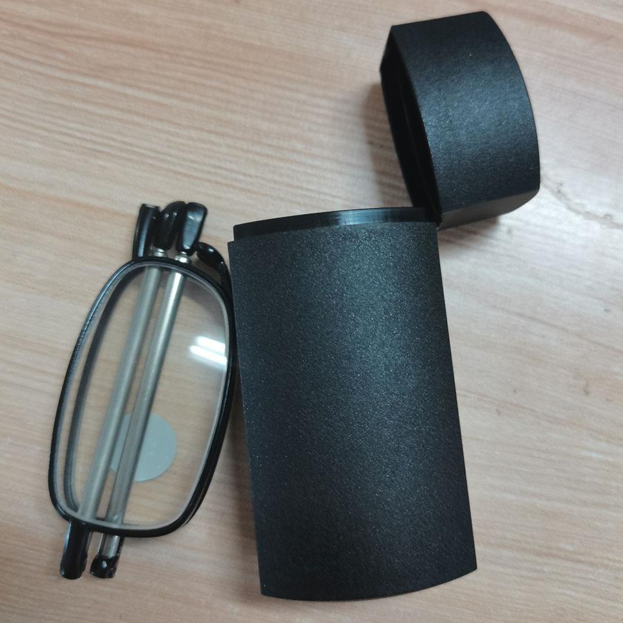 New 1 Pair Metal Compact Folding Anti-Blue Light Reading Glasses With Carrying Case