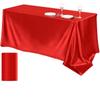 Solid Color Satin Table Cloth Tablecloth Table Cover Overlay For Birthday Wedding Banquet Restaurant Festival Party Supply