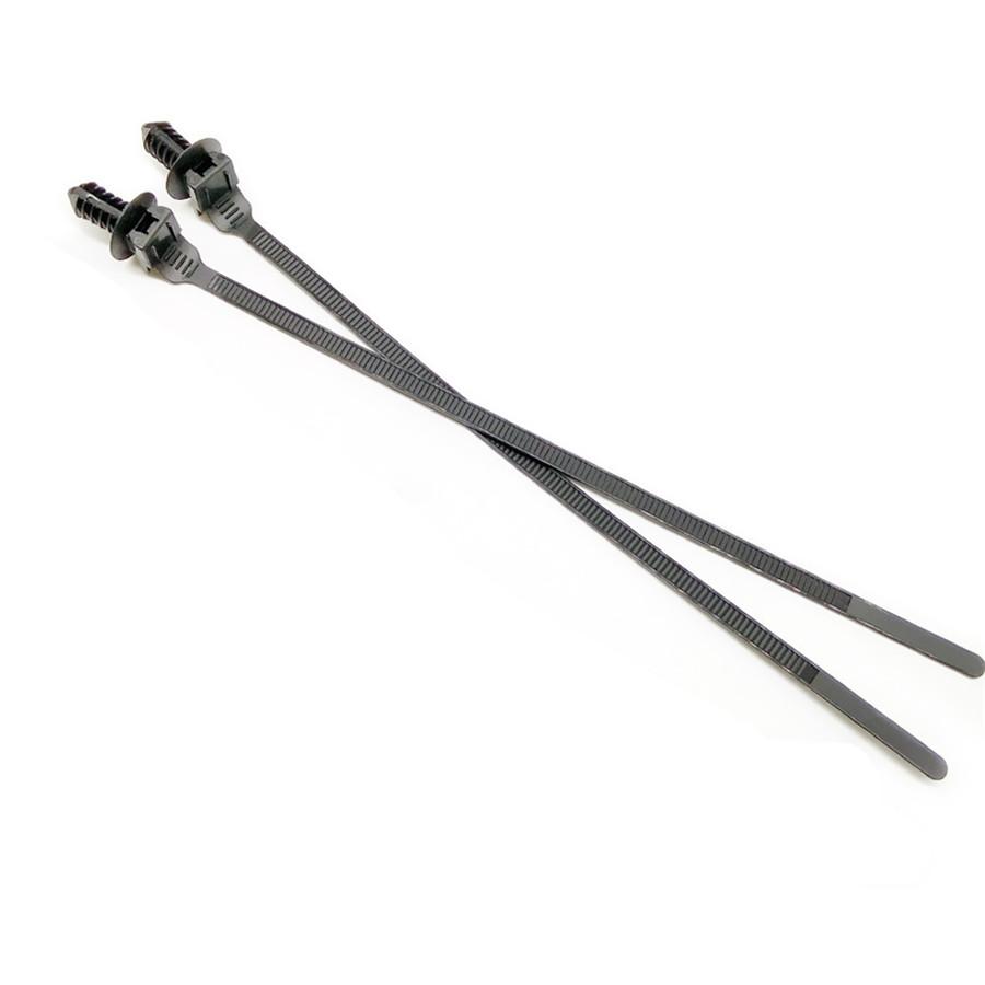 150 шт. Пластиковые клипсы для панелей дверей и бамперов автомобиля разного размера + 50 шт. Стяжки-хомуты