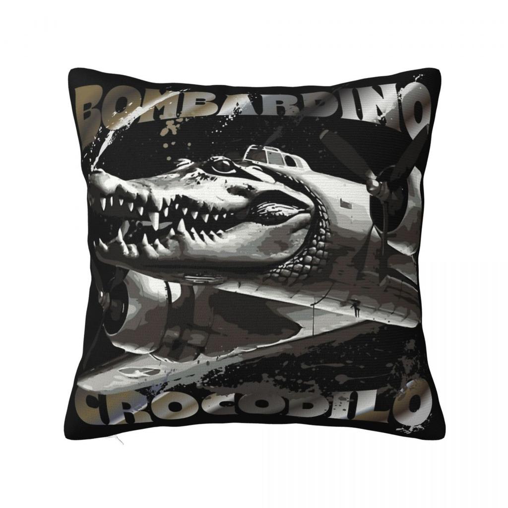 Bombardiro Crocodilo Tralalero Tralala Square Pillow Cases Italian Brainrot Cushion Covers Decorative Pillowcase for Home 18