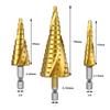 Step Drill Bit Cone Metal Drill Bits Set Multifunction Conical Drill Bit For Metal Titanium Stage Drills Drilling Tools