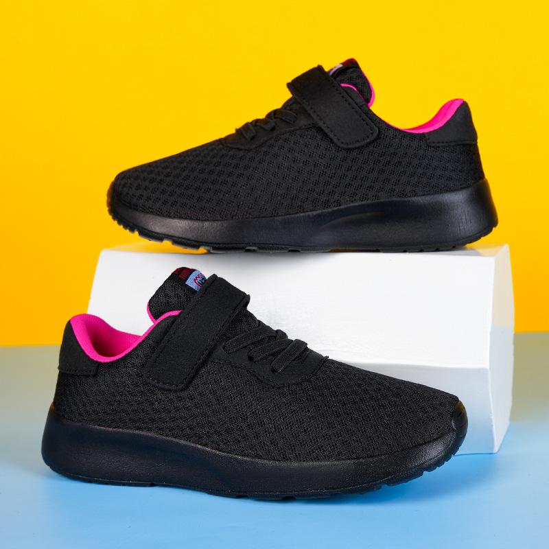 Дышащие Нескользящие Кроссовки для Бега для Мальчиков с Двойным Сетчатым Верхом - Легкие Спортивные Кроссовки для Детей Среднего и Старшего Возраста