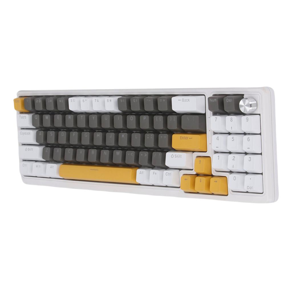 Механическая игровая клавиатура 78 клавиш с RGB-подсветкой, синие переключатели, проводная USB механическая клавиатура с