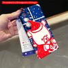 2DFlat Samsung phone case Red Bear in Santa Hat Holding Gift by Window Applicable to Galaxy S22 S23 S24 S25ULTRA S26 A12 A13 A14 A15 A16