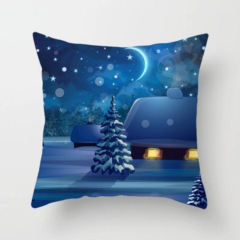 Christmas Home Pillowcases Christmas Printed Bed Home Decoration Cushion Covers Christmas Decorative Pillowcases