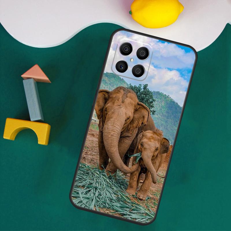 Чехол-животное Слон для Honor Magic 7 Lite 5 6 Honor 200 Pro 50 70 90 Lite X9a X8a X8 X9 X8b X9c X9b Чехол