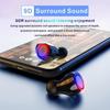 9D HiFi Bluetooth 5.0 CVC8.0 Беспроводная стереогарнитура с шумоподавлением TWS Bluetooth-гарнитура Гарнитура со светодиодным дисплеем Водонепроницаемые двойные наушники с блоком питания