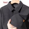 Мужская винтажная вельветовая рубашка с длинным рукавом VANCL