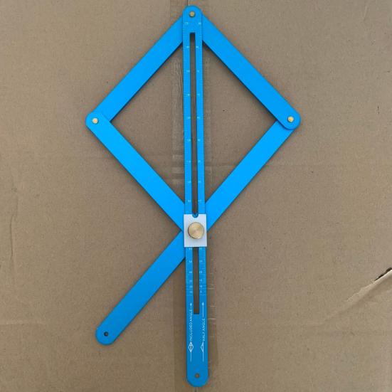 Угловой угломер со шкалами, высокоточный многофункциональный диагональный угольник из алюминиевого сплава, линейка, транспортир, инструменты для измерения углов при деревообработке