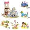 Kids 3d Puzzle Paper Diy Creative Building Toy Intelligent Learning Game