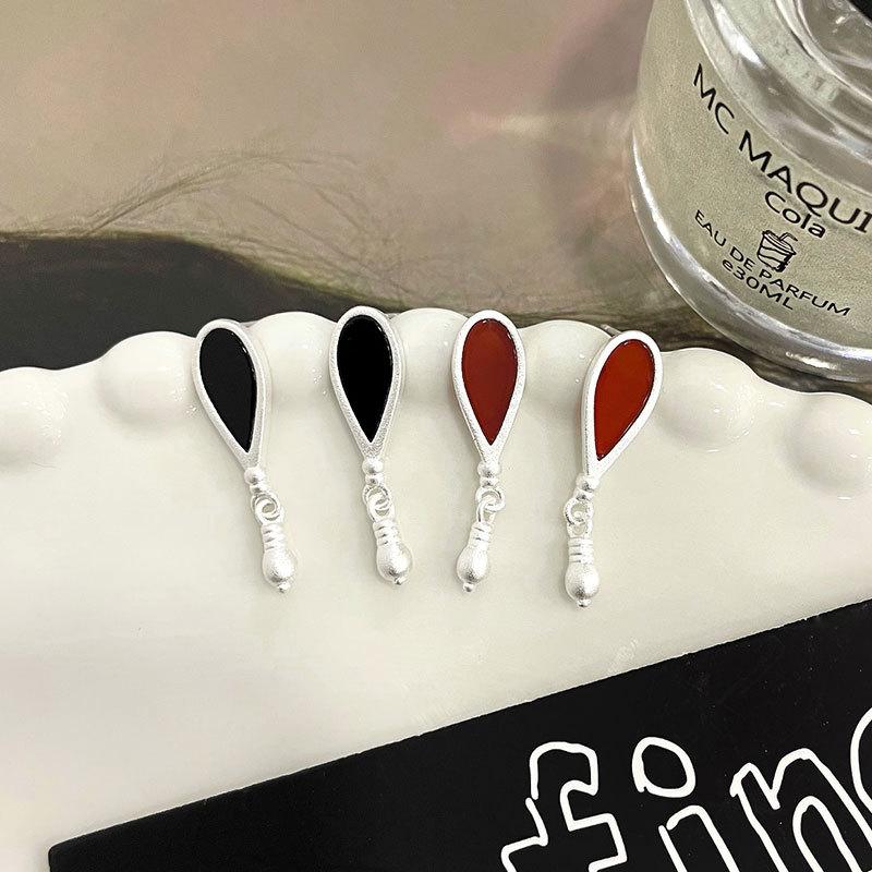 Серьги из агата в форме капли воды, легкие, роскошные, высокого класса, личные, простые, темпераментные серьги, нишевый дизайн