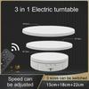 3 Speeds Electric Rotating Visualizer 360° Turntable Regulation USB Charge Display Stand For Video Shooting Prop Jewelry Shoes