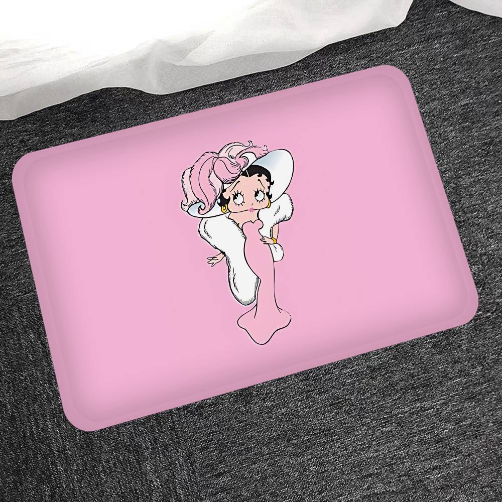 B-Betty Girl B-Boops Door Mat Washable Non-Slip Living Room Sofa Chairs Area Mat Kitchen Doormat Area Rug