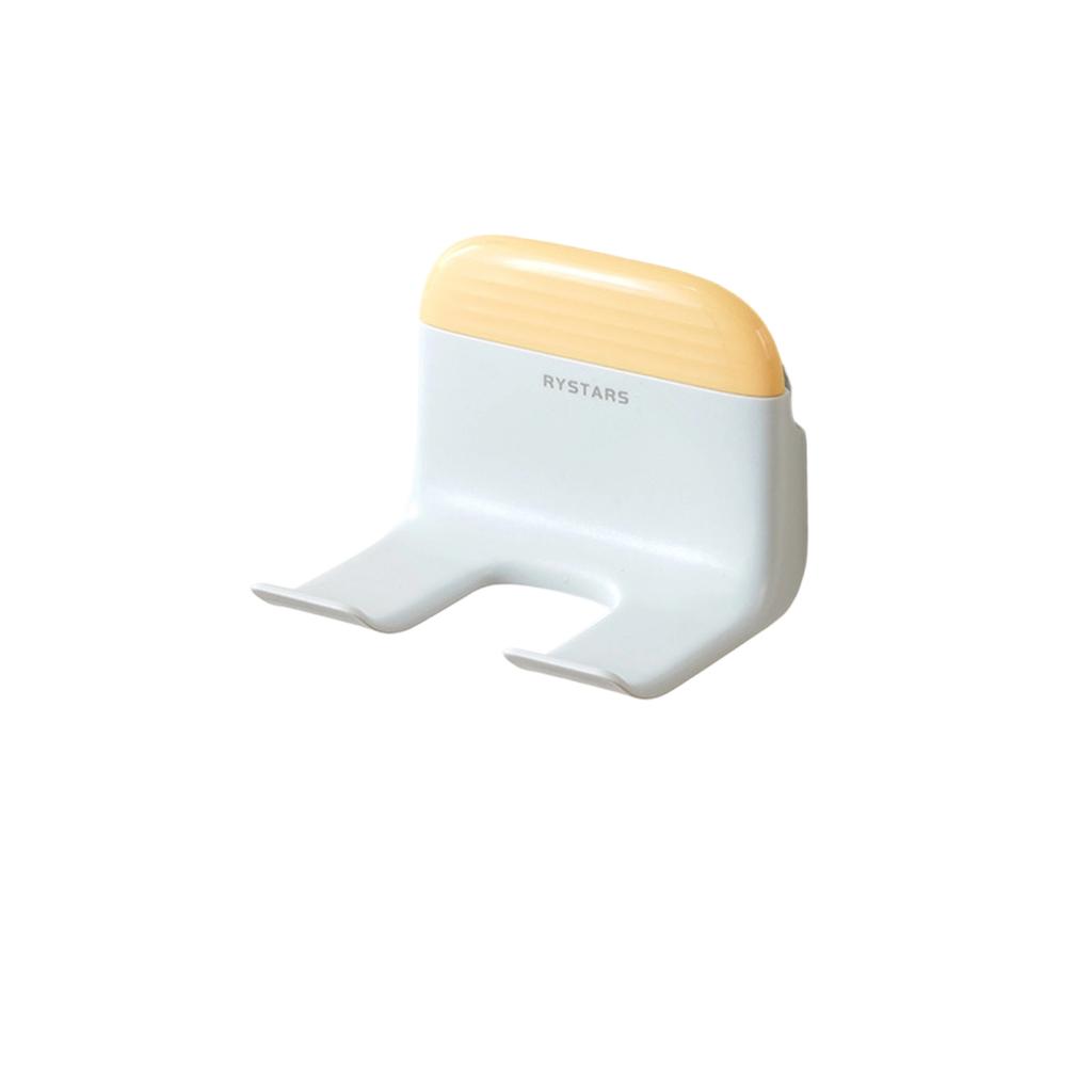 Wall Mounted Hair Dryer Holder No Drilling Required Bathroom Hair Dryer Rack Multifunctional Storage Organizer for Bathroom and Toilet