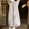 Quick-drying Bloomers Women's Summer High-waisted Loose and Thin Casual Carrot Pants Nine-point Scimitar Wide-leg Pants