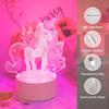 USB Ночник-единорог 3D, розовый светодиодный свет, спальня, вечеринка, гостиная, свадьба, декоративная атмосфера, подарочный светильник.
