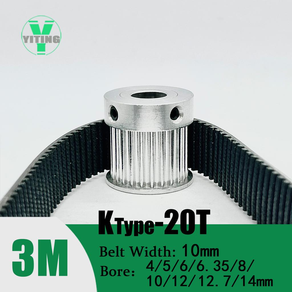 HTD3M 20T 40Teeth Timing Pulley Belt Set Belt Width 10mm Bore 4~20mm Reduction 2:1 Deceleration 3M Pulley Kit Synchronous Wheel