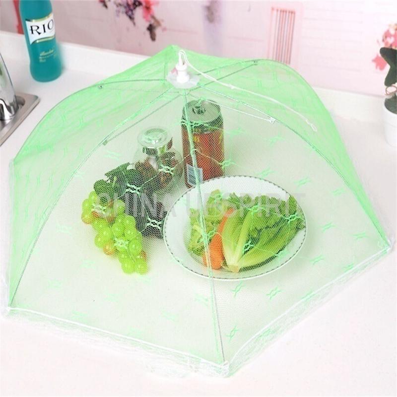 Новейшие зонтичные пищевые чехлы для еды от комаров, чехол для стола, домашний пищевой чехол, кухонные гаджеты для готовки(Цветной случайный)