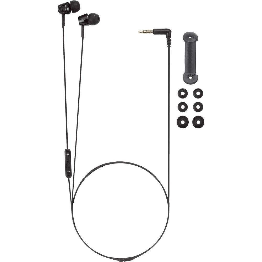 Посетите внутренние наушники Sony закрытого типа. Черный чёрный