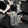 Черно-белый узор-коллаж с элементами покера чехол для телефона Для iPhone 11 12 13 14 15 16 17 XS XR X 12 13 Plus Pro Max SE серии