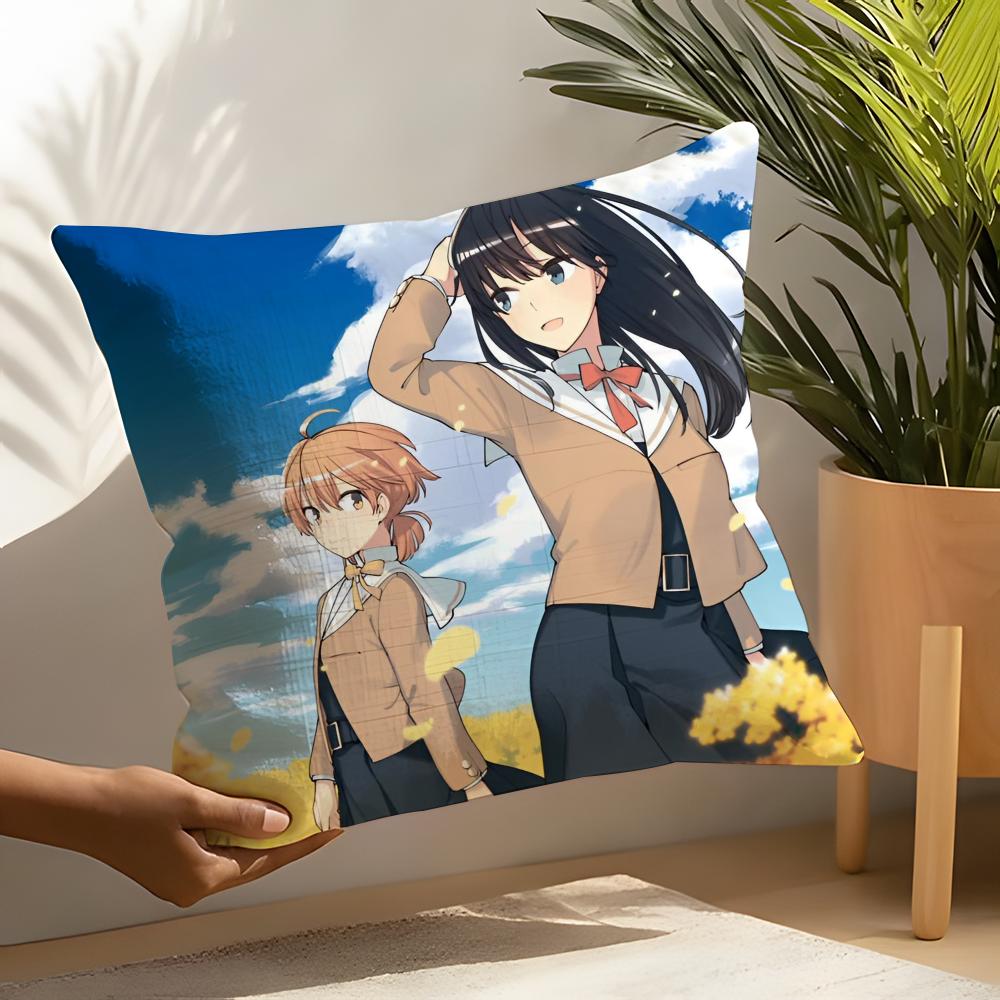 Yuri Anime Bloom Into You Pillow Case Home Living Room Decoration Linen Pillow Cases Cushion Cover