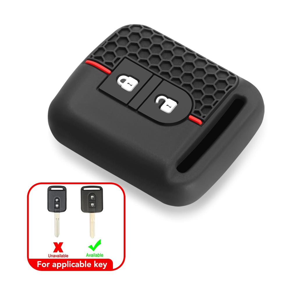 Силиконовый чехол для ключей для Nissan Tiida X-Trail Pathfinder Navara Qashqai Primera p12 Kashkay J10, 2 кнопки, дистанционный держатель, чехол для автомобильного ключа