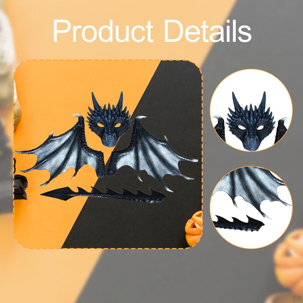 Детский костюм дракона с хвостом для Хэллоуина