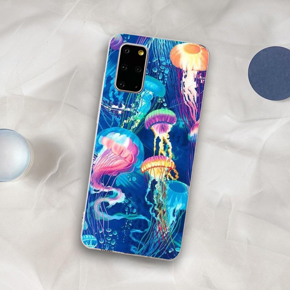 Милый мультяшный чехол для телефона с медузами для Samsung S21 A10 для Redmi Note 7 9 для Huawei P30Pro Honor 8X 10i