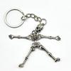 Multi-Jointed Skeleton Keyring Car Charms Horror Pendant Halloween Ghost Head Jewelry Gift