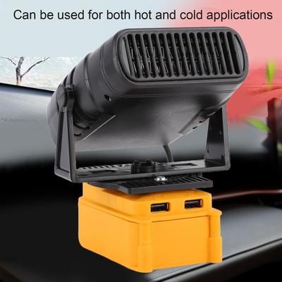 Обогреватель с постоянной температурой, подходит для литий-ионного аккумулятора BL1850, 200 Вт, портативный обогреватель-воздуходувка с двумя USB-портами, 2 режима температуры