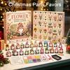 Christmas Eve Countdown Gnome Advent Calendar, 24 Day Box with Faux Diamond Creative Activity Set Painting Craft Accessories, Collectible DIY Toy for