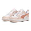 Puma Rebound V6 Износостойкие Низкие Детские Скейтбордические Ботинки Розовый Белый Подростки 393833-17