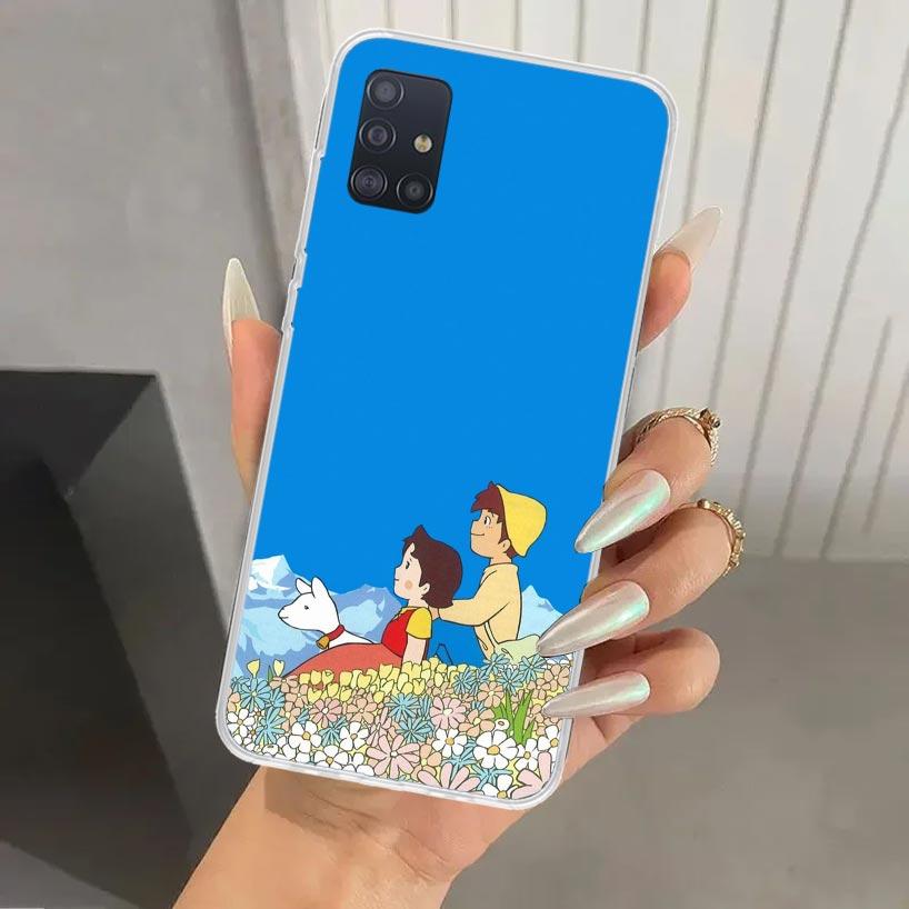 Heidi Cute Cartoon Phone Case for Samsung Galaxy A52 A32 A22 A12 A02S A50S A30S A10S Note 20 Ultra 10 Plus S10 A31 A20 A71 A72 G