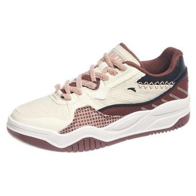 Универсальные удобные нескользящие низкие кроссовки для скейтбординга женские кроссовки белые коричневые 122348060-8