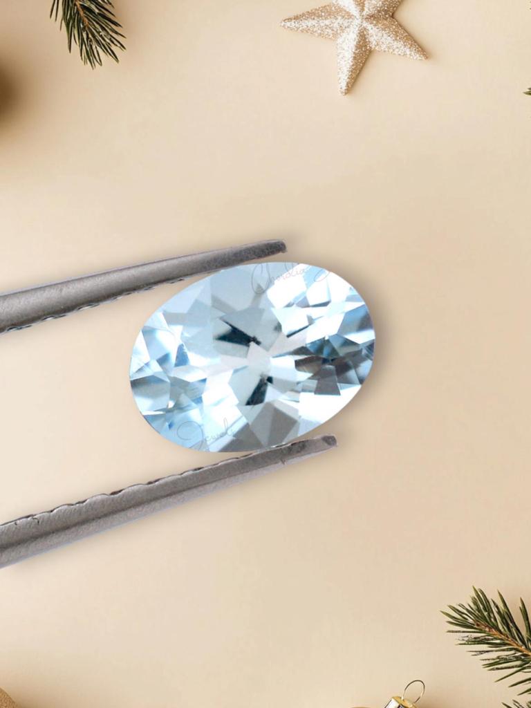 A+ Quality Natural Aquamarine Oval Cut Gemstone Lot, Calibrated Size Aquamarine Gemstone Lot, All Size Aquamarine Faceted Gemstone For Jewelry Making.