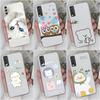 Чехол для телефона Vivo Y30 Y27 Y15S Y36 Y20 Y35 Y02 Y33s Y31 Y11 Y12 Роскошный противоударный мультяшный узор Прозрачный мягкий силиконовый чехол для бампера Vivo