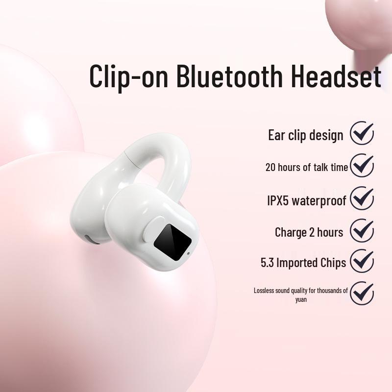 Bluetooth-наушники M10: Новый Clip-On, Двойной или Одиночный, Внешний Звук, Спортивный и Деловой Стиль.