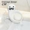 Drainage Soap Tray Cute Seal Ceramic Dish, with Self-Draining Design, Sponge Novelty Organizer Tray, for Bathroom Countertop And Kitchen Sink Stand