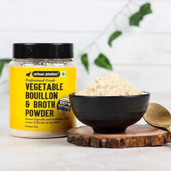 Urban Platter Овощной бульон и порошок для бульона, 200 г [ Удобство в любое время | Быстро готовится | Яркие вкусы | Идеальная приправа и специи]
