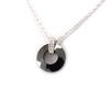 Les Trésors De Lily [K6633] - Silver Necklace 'Sissi' Black Ceramic
