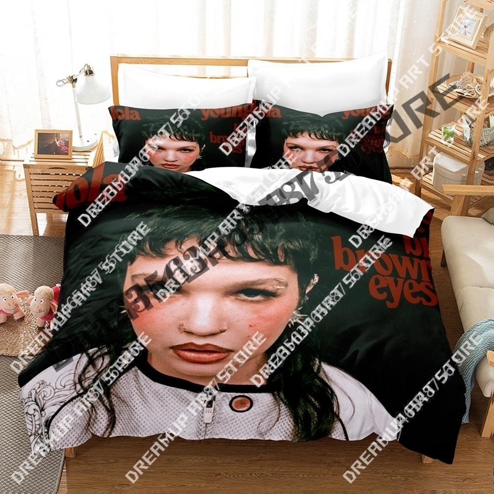 3D Печать Лола Янг Певица Комплект Постельного Белья Односпальный Queen King Полный Размер Пододеяльник Наволочка Постельное Белье Для Мальчиков Девочек Взрослых Домашний Текстиль