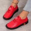 Fashion Spring and Summer 2024 Newsoft-soled Roman Breathable Retro Stitching Muffin Bottom Plus Size WOMEN'S Shoes Single