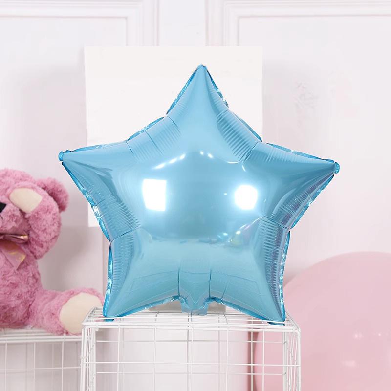 Monochrome Pentagram Aluminum Film Balloon Solid Color Shopping Mall Hotel Ktv Bar Store Scene Decoration