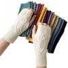 Fingerless Fingerless Gloves Cable Knit Women's Gloves New Knit Gloves  Women