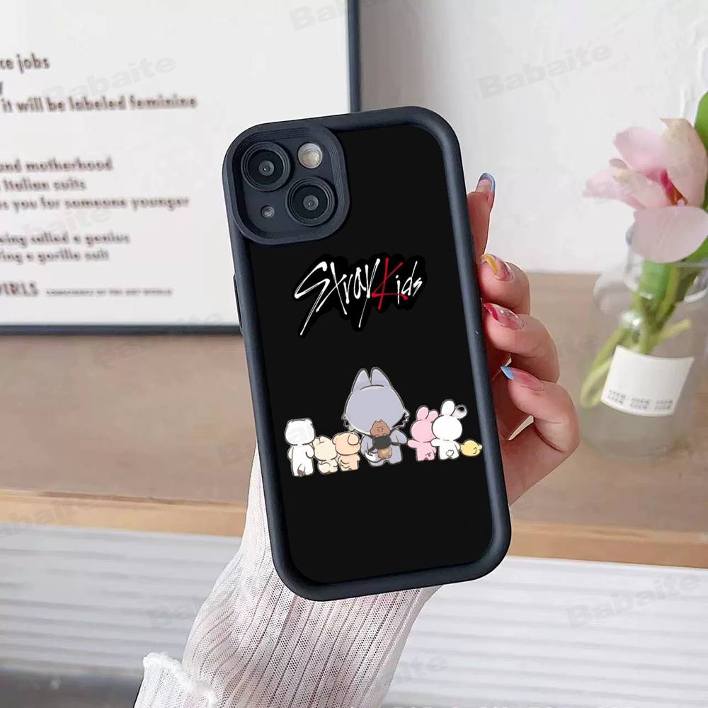 Чехол для телефона Kpop S-Stray K-Kids Для IPhone 17 16 15 14 13 12 11 Pro Max 16E Plus INS Мягкий чехол